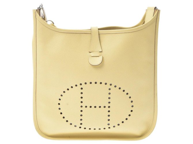 Hermès Evelyne Yellow Leather  ref.251743