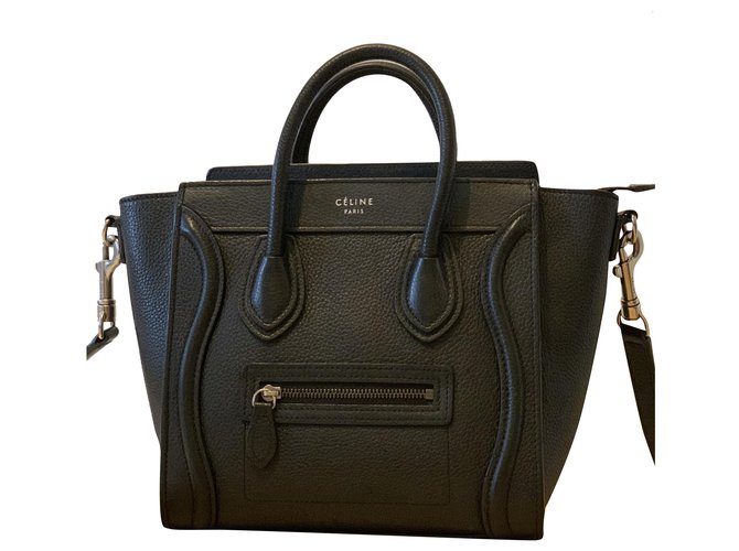 Céline Nano Luggage Black Leather  ref.251791