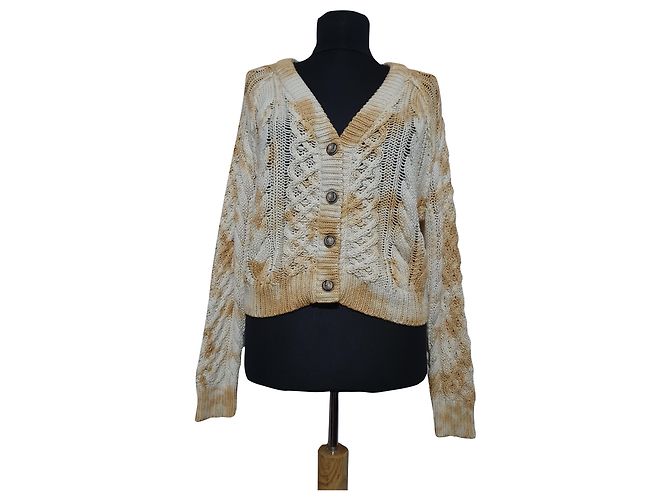 Cardigan Bird Juicy Couture Bege de algodão