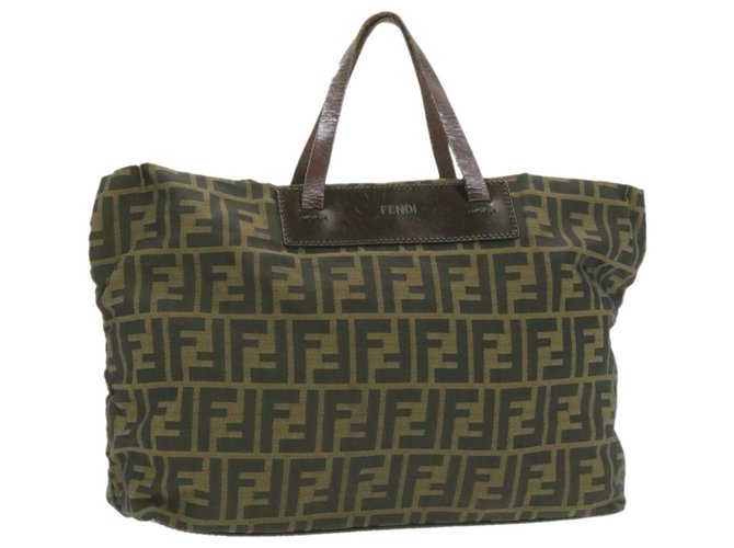 Fendi handbag Brown Synthetic  ref.252014