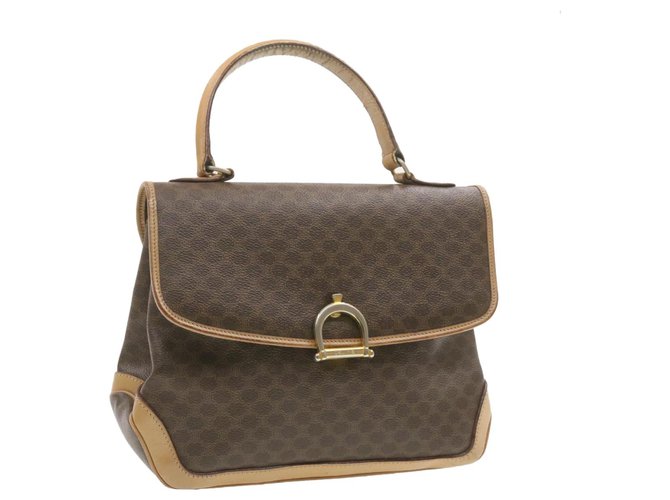 Céline Celine handbag Brown Cloth  ref.252058