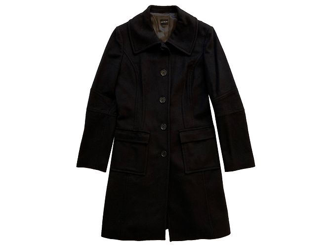 Abrigo de lana azul marino Pennyblack