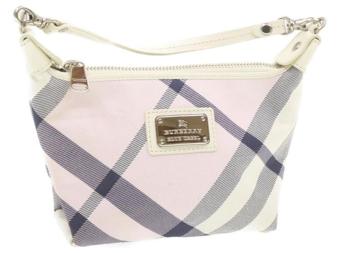 Burberry clutch bag Pink Cloth  ref.252341