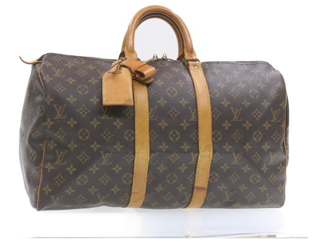 Louis Vuitton Keepall 45 Brown Cloth  ref.252371