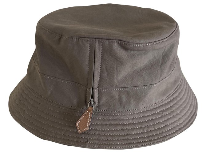 Hermès Hats Taupe Cotton  ref.252441