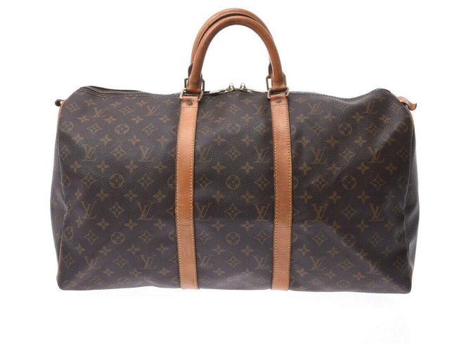 Louis Vuitton Keepall 50 Brown Cloth  ref.252517