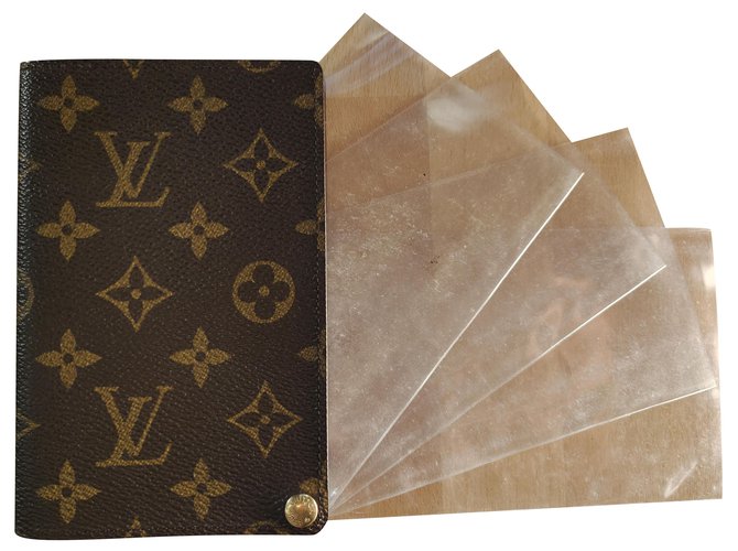 Louis Vuitton Porta tessere / foto Marrone Tela ref.252582 - Joli