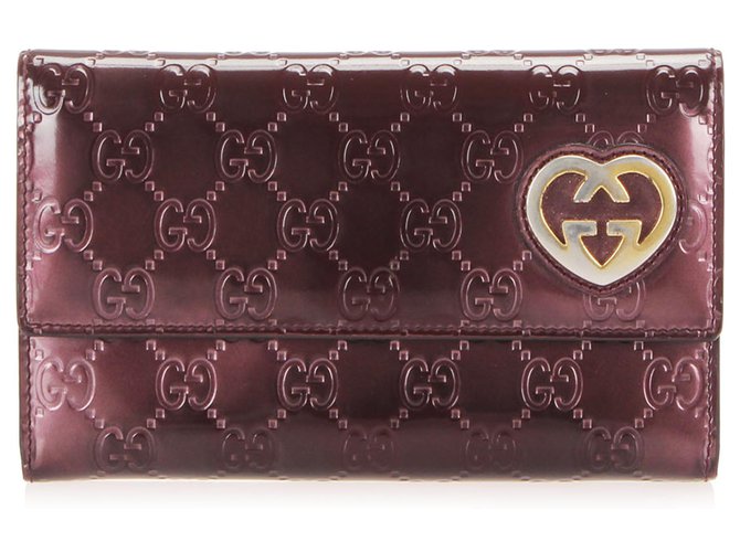 Continental With Chain - Red leather wallet