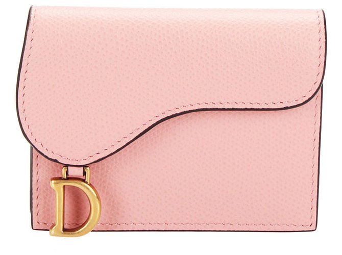Pochette Dior en cuir rose Saddle Veau façon poulain  ref.252747