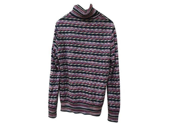 Missoni Rollkragenpulli Mehrfarben Wolle  ref.252827