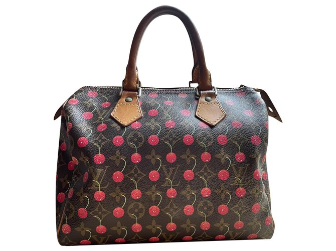 Speedy Louis Vuitton Ciliegia / Cerise Murakami Tela ref.252871 - Joli  Closet