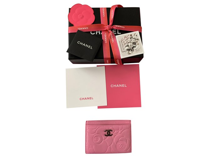 Chanel Geldbörsen, Geldbörsen, Fälle Pink Leder  ref.252886