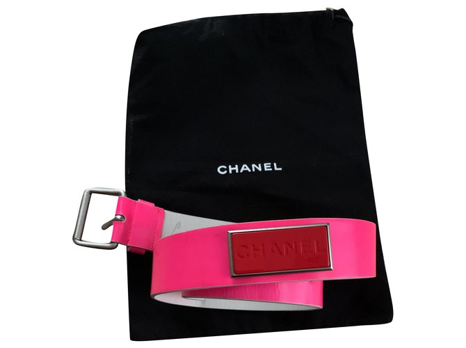 Chanel Gürtel Pink Leder  ref.252897