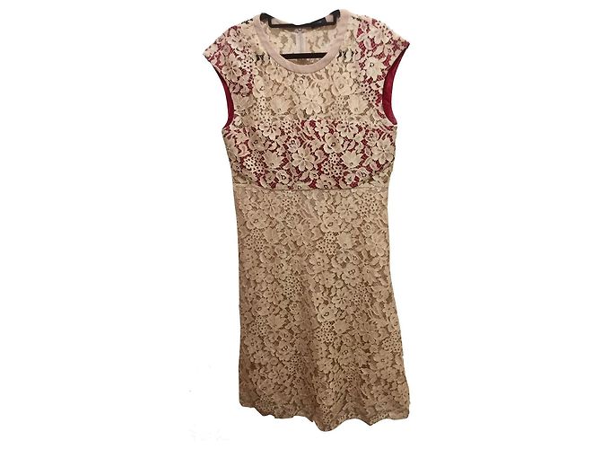 Joseph Frances Spitzenkleid Pink Bordeaux