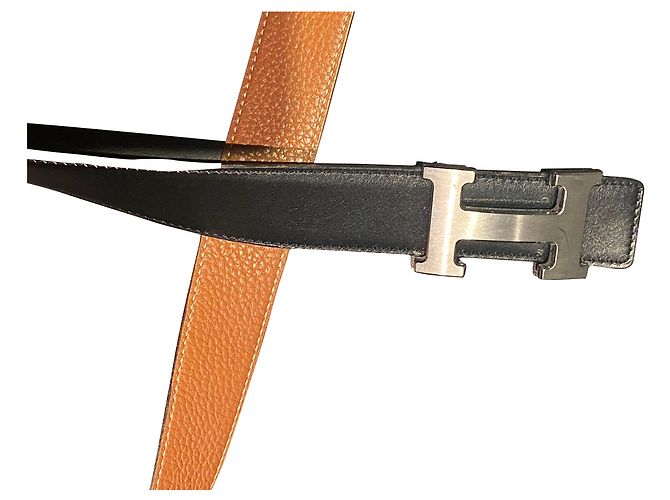 Hermès Belt Beige Leather 