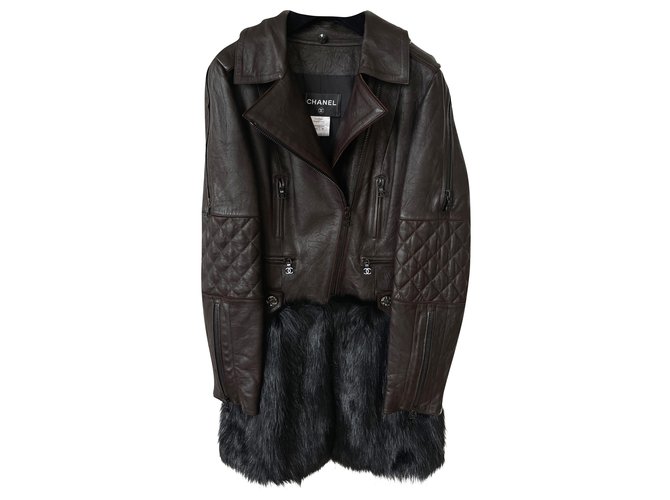 Chanel 14,5K$ new leather biker coat Multiple colors  ref.253006