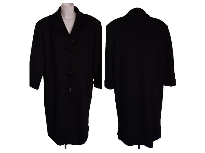 Giorgio Armani Vintage Mantel Schwarz