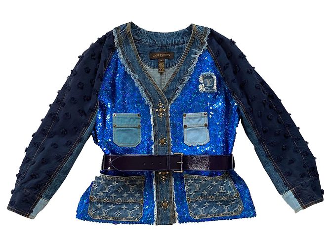 Louis Vuitton Giacche Blu Multicolore