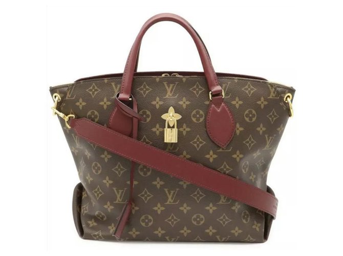 Louis Vuitton Flower Tote Canvas in Brown