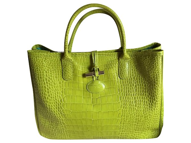Longchamp BORSA ANIS IN VITELLO A FORMA DI CROCO