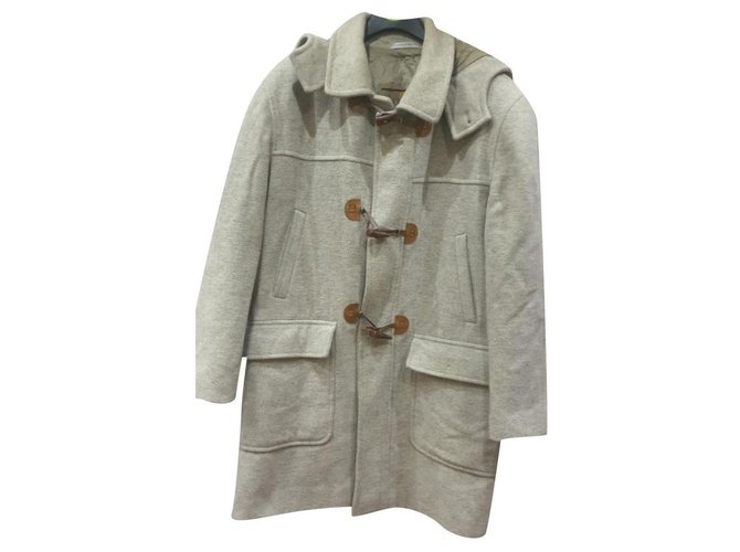 Autre Marque Duffle-coat en laine Franco Ancona Gris  ref.253188