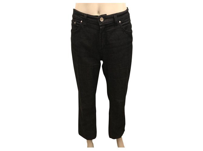 Trussardi Jeans Black straight jeans Elastane Denim  ref.253225