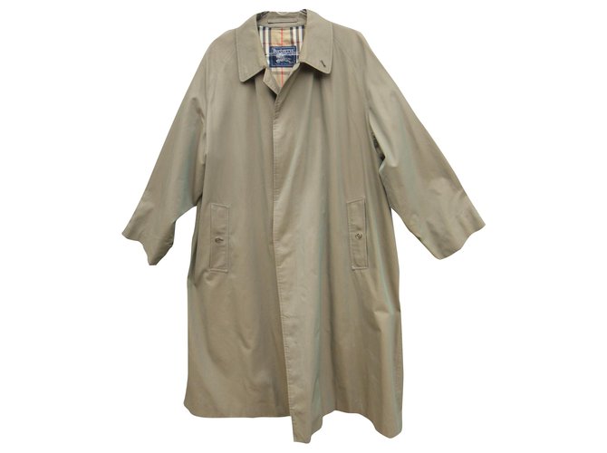 raincoat man Burberry vintage t 54 Pure cotton Khaki  ref.253233