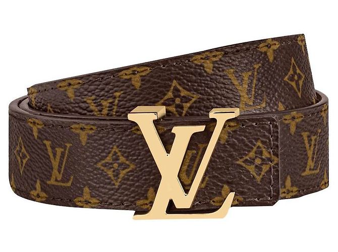 Louis Vuitton LV belt minimonogram Brown