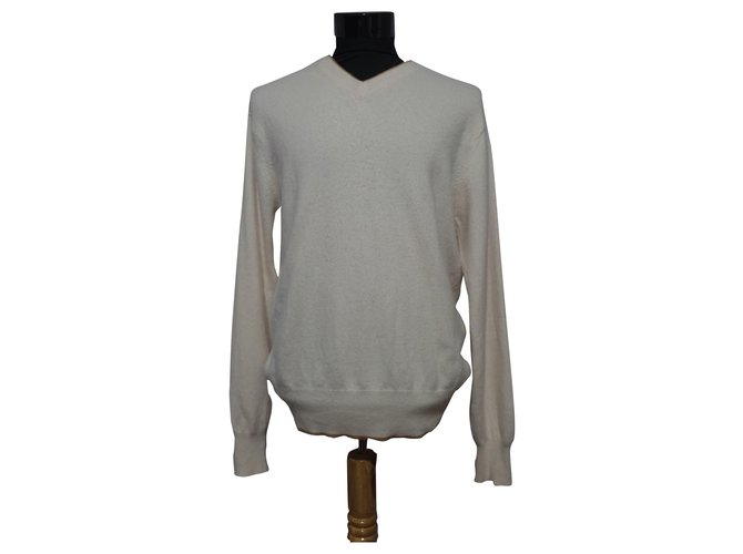 Autre Marque Chervo Kaschmirpullover Champagner Größe L 