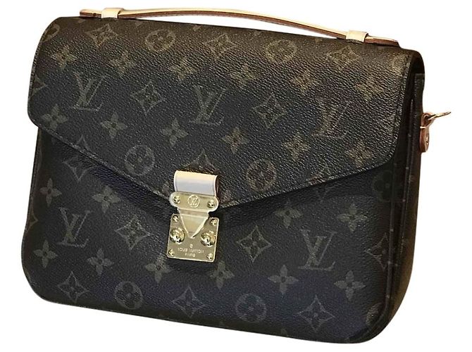 Pochette Metis Louis Vuitton Marrom de Tecido