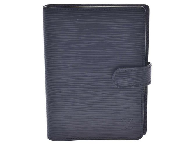 Louis Vuitton Agenda Cover Black Leather  ref.253360
