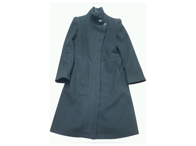 Armani Jeans Armani coat boho zivago style Olive green Wool  ref.253402