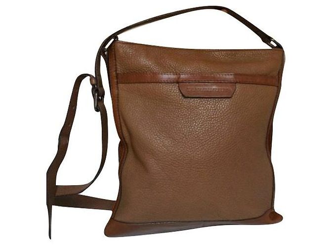 Bolsa de ombro de couro burberry Bege
