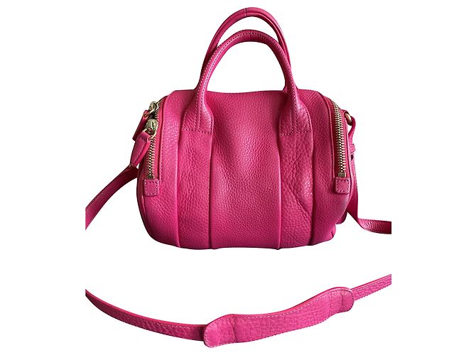 Bolsa de mão Alexander Wang Rocco Rosa de Couro