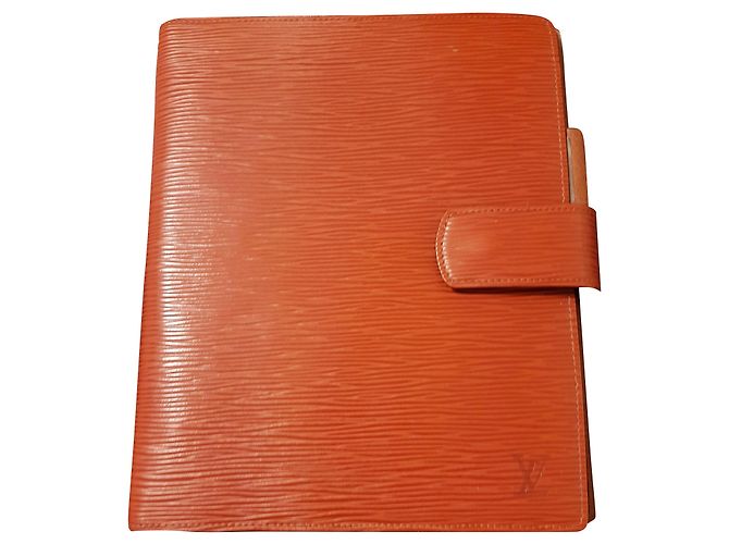 Louis Vuitton Large leather diary cover Caramel