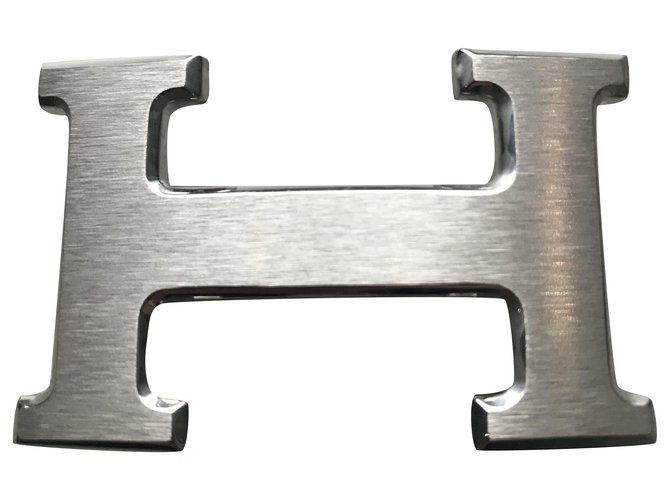 Fibbia Hermès in acciaio spazzolato argento  ref.253693