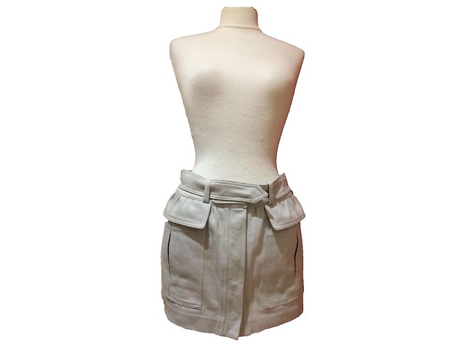 Minifalda Isabel Marant Etoile JORIE gris de algodón