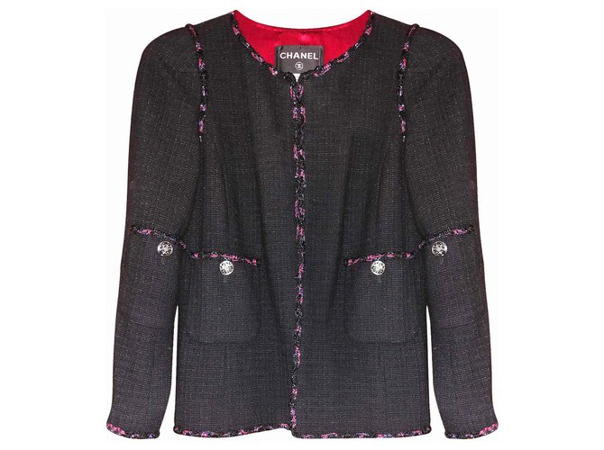 Chanel LITTLE BLACK JACKET Tweed Multicolore  ref.253714