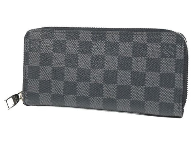 Louis Vuitton Zippy Wallet Vertical long wallet N63095 black  ref.253753
