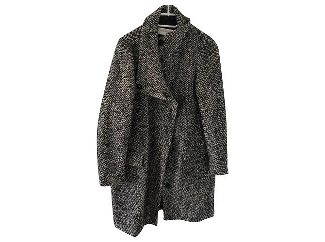 Abrigo Gerard Darel gris oscuro de acrílico Gris antracita