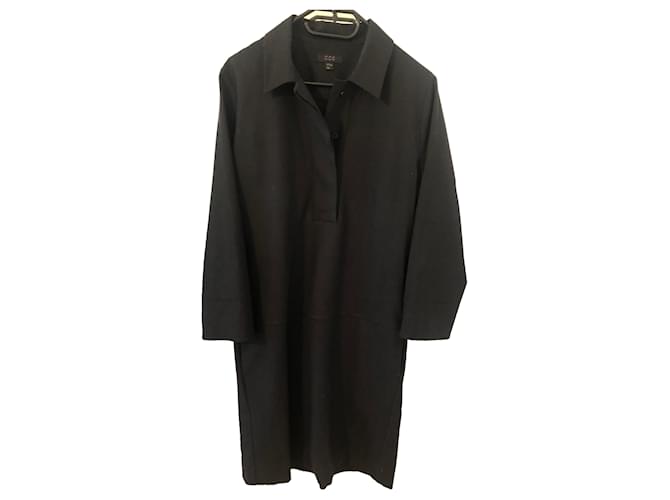 Cos Dresses Black Wool  ref.253826