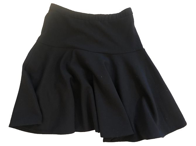 Falda Twin Set de viscosa negra M Negro