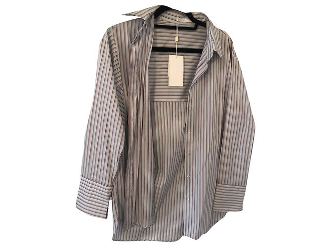 Top Hugo Boss de algodón azul claro M