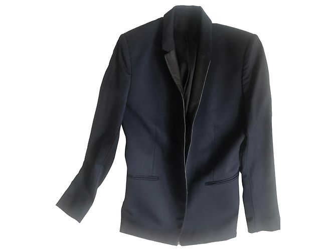 The Kooples Navy Blue Wool Jacket 38