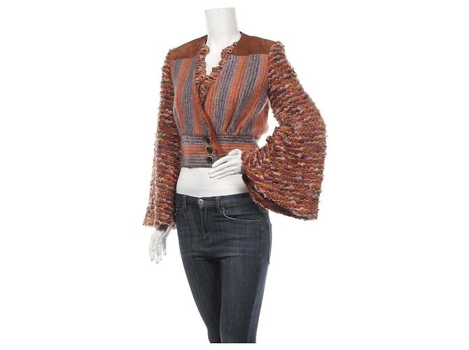 Matthew Williamson Blazer Wolle Mohair Mehrfarbig Mehrfarben