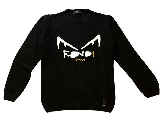 Fendi Sweaters Black Wool  ref.254054