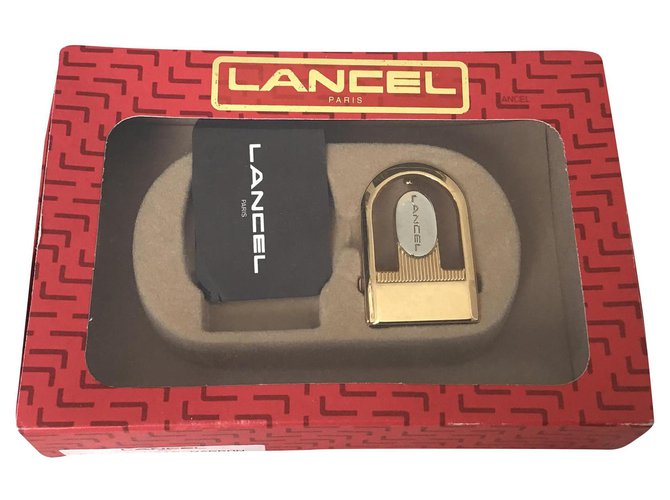Lancel Wallets Small accessories Silvery Golden Metal  ref.254056