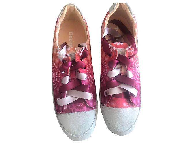 Desigual Turnschuhe Nubuk Bunt Größe 39 Mehrfarben