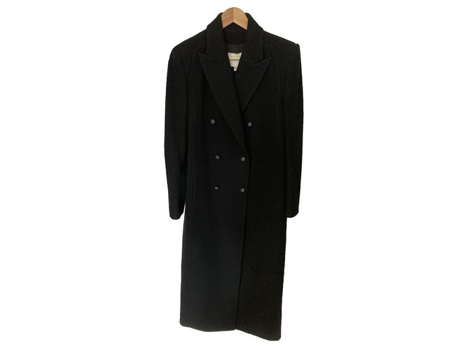 Pierre Balmain Coats, Outerwear Black Wool  ref.254091