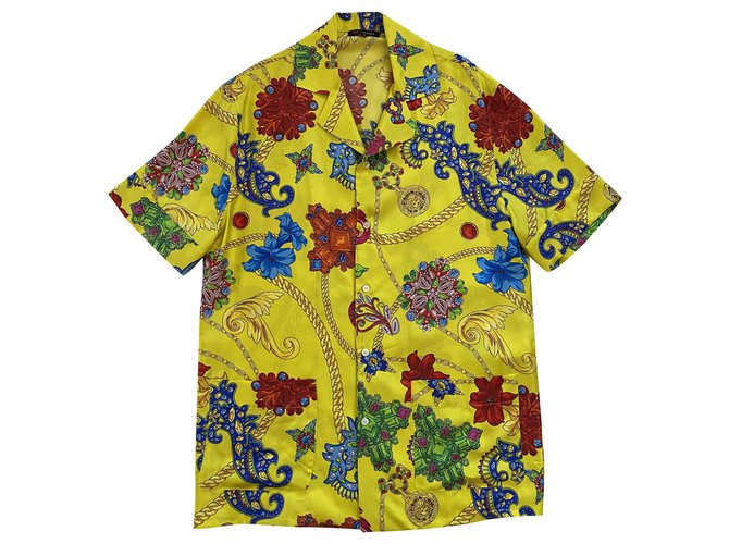 Versace Shirts Multiple colors Silk  ref.254126